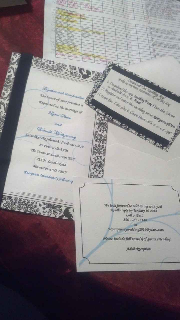 DIY invites, DONE! (pic) I think im finished with this DIY stuff lol!
