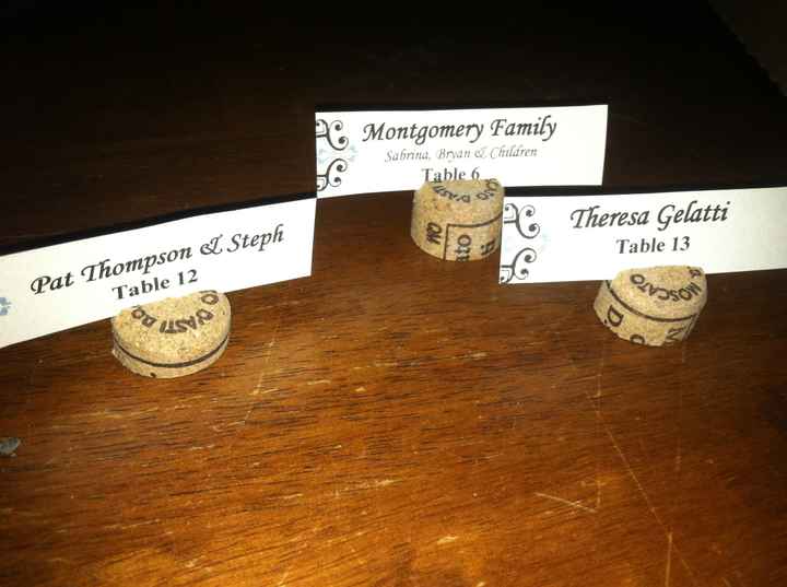 My escort cards (idea alert for rustic brides) free!