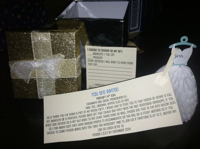 DIY invites I made for my BMs!