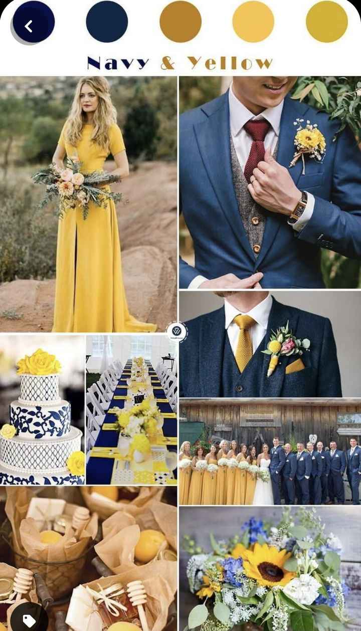 Color palettes that include yellows, golds and mustard 1