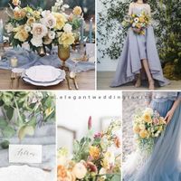 Color palettes that include yellows, golds and mustard - 4