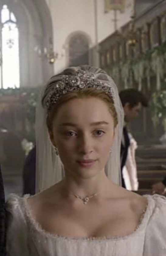 16.5 ft veil with appliqué & hair updo - 2