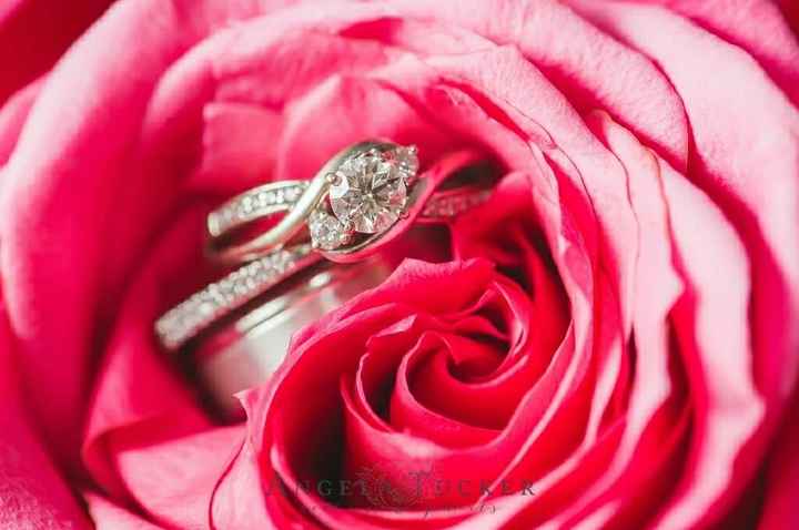 Three stone E-ring? Let's see your wedding band!