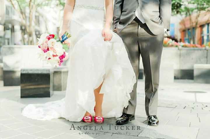 Shoe color for bride