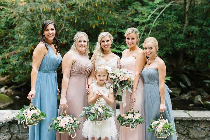 What will your bridesmaids be holding???