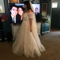 Wedding dress cleavage- help! - 2