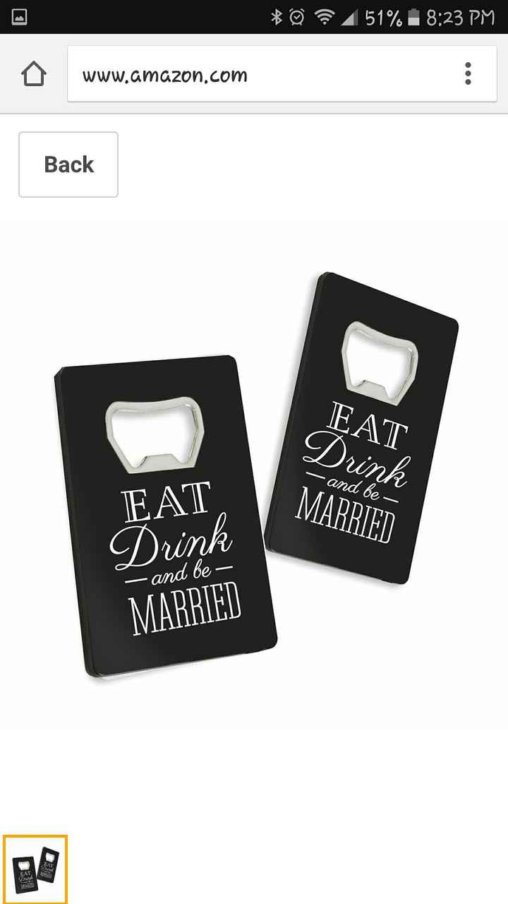 Bottle openers for wedding favors