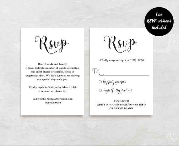 Which type of RSVP is better? Traditional or Email/Call?