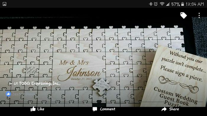 Show me your non traditional guest book! Or your inspiration!