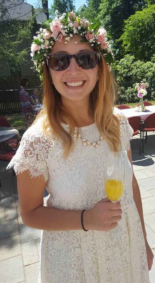 Show off the outfit you will wear / wore to your wedding / bridal shower!