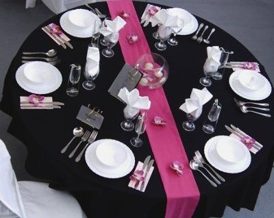 Black and Pink Wedding Ideas Please?