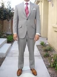 Look Book for Groom - Grey & Pink?  Grey & Green?
