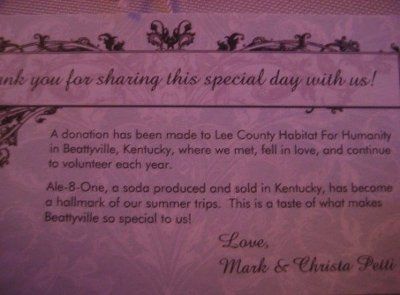 One of my wedding favors, what are yours??