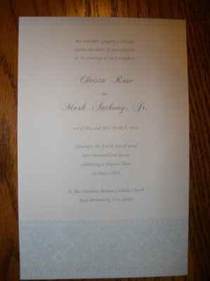 Invitations are out!! Pics :)