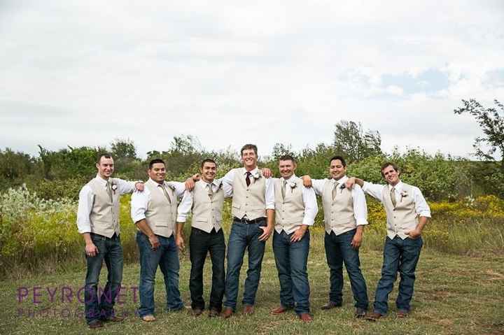What are your grooms and groomsmen wearing on your big day?