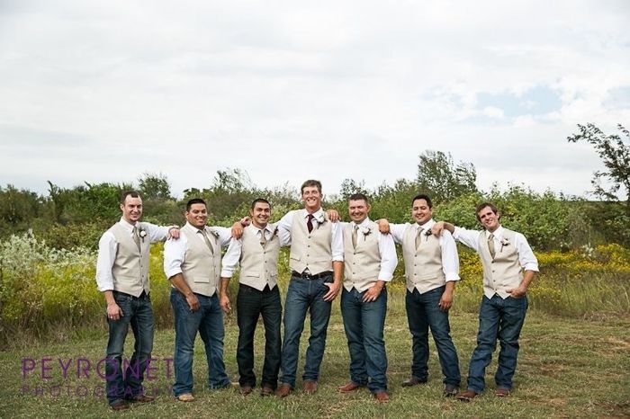 What are your grooms and groomsmen wearing on your big day?