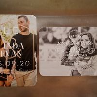 How many pictures did you use on your Save the Dates? - 1