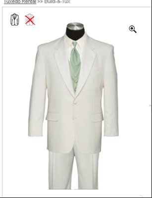 How to dress the men - champagne tuxes and ivory shirts?  What about vests??