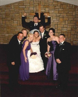 POST pics of your dress, your flowers, your man,  friend lighting cig of a tiki torch & your boobs!
