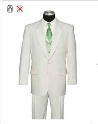 How to dress the men - champagne tuxes and ivory shirts?  What about vests??
