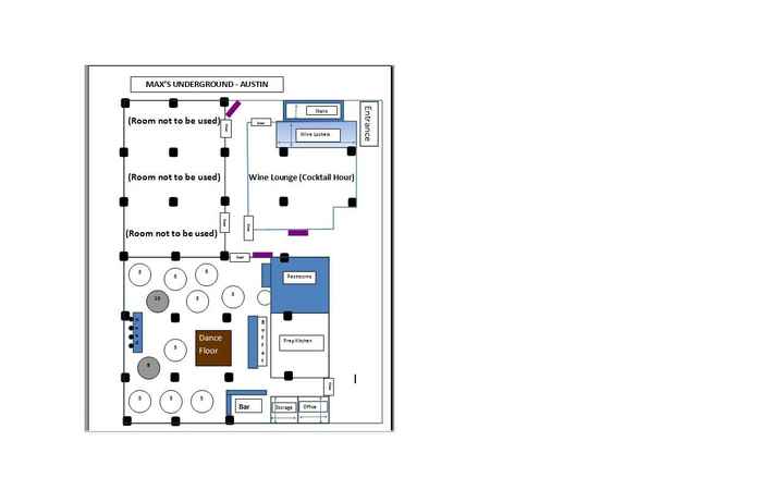 Reception Floor plans: She did that!