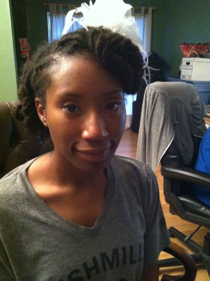 Hair Trial Yesterday (Locs w/ pics)