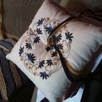 Ring bearer pillow is here!  Had to share