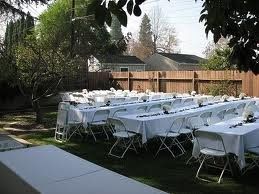Lawn wedding