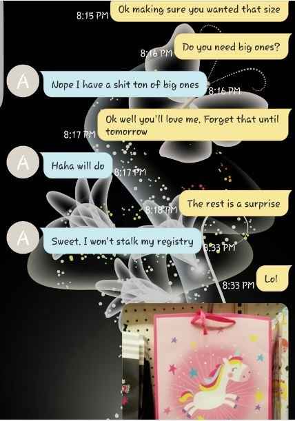 Shopping with FH for SiberianMama's Shower tmr...Hilarity Ensues