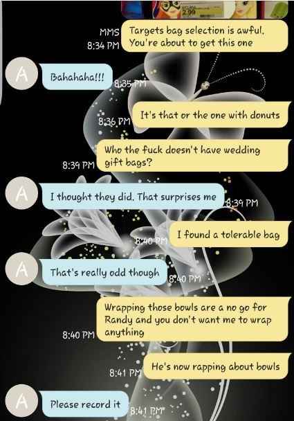 Shopping with FH for SiberianMama's Shower tmr...Hilarity Ensues