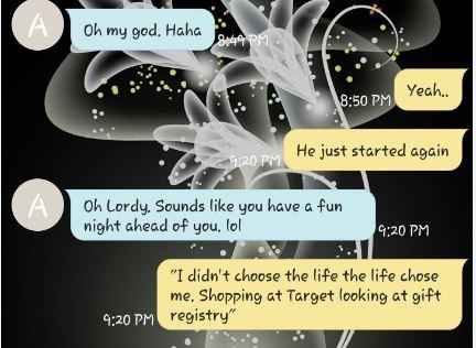 Shopping with FH for SiberianMama's Shower tmr...Hilarity Ensues