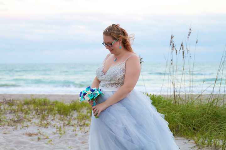 Colored wedding gowns