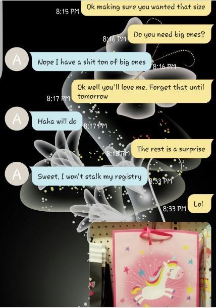 Shopping with FH for SiberianMama's Shower tmr...Hilarity Ensues