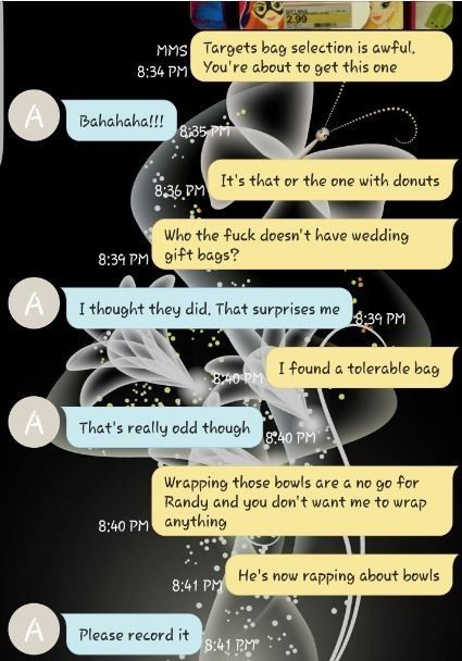 Shopping with FH for SiberianMama's Shower tmr...Hilarity Ensues