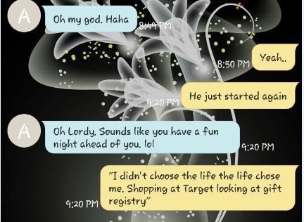 Shopping with FH for SiberianMama's Shower tmr...Hilarity Ensues
