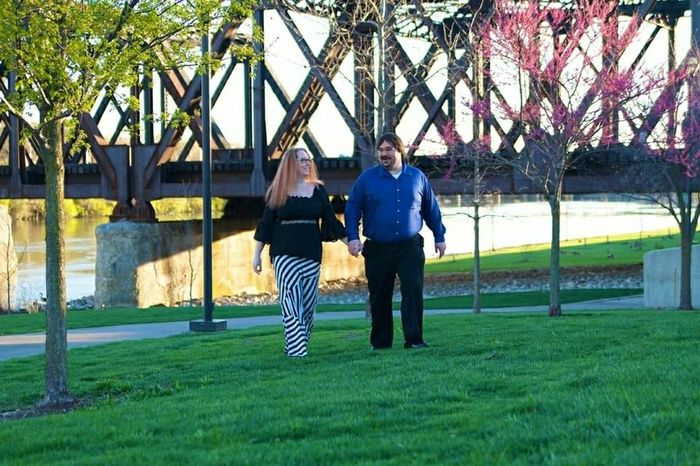 What did your fiance wear for engagement photos?