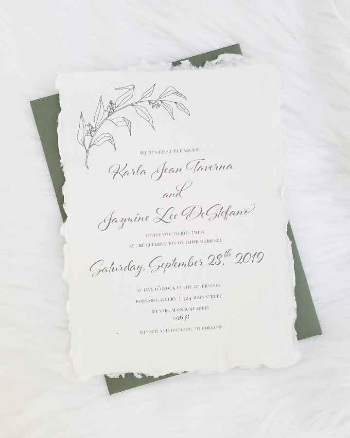 What do your invitations look like? - 1