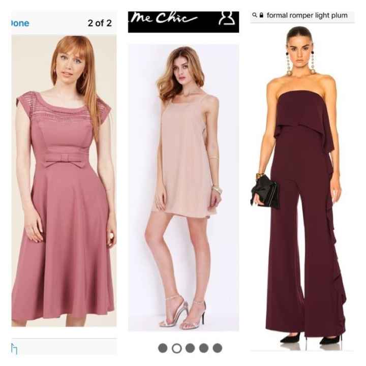 Mismatched bridesmaids