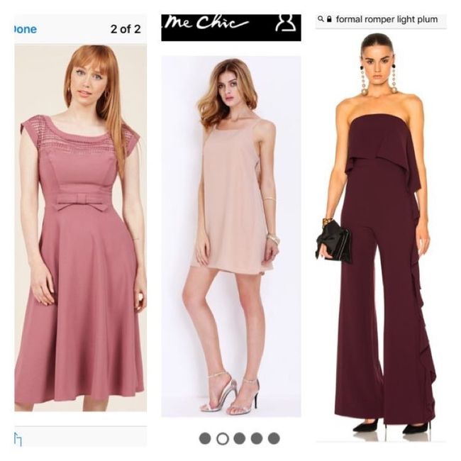 Mismatched bridesmaids