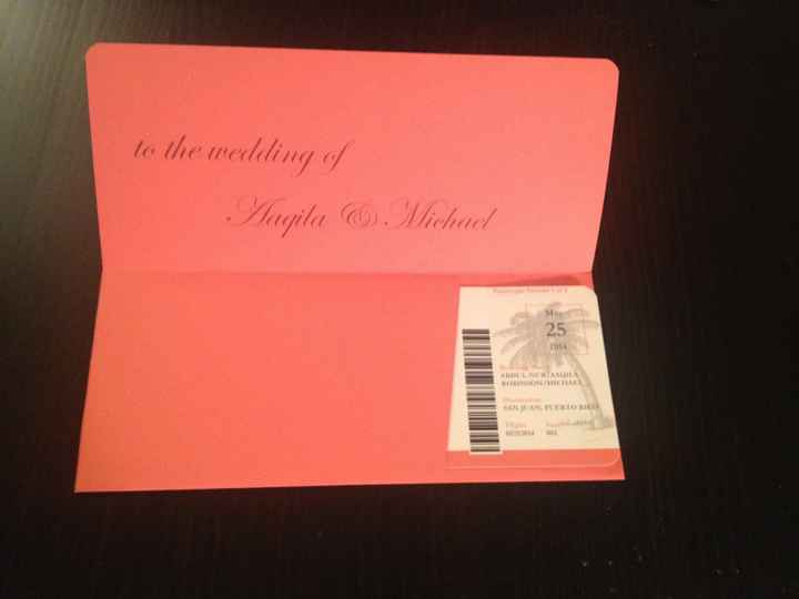 My Boarding Pass Invitations! **Pics**