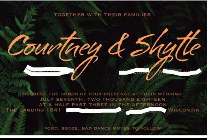 QUICK Invite wording help