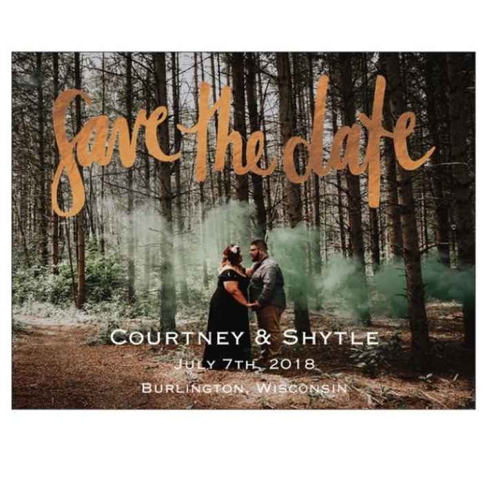 What website did you use to make your Save The Dates?