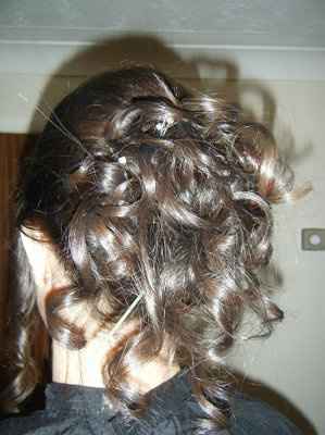Pics! Hair trial and dress fitting