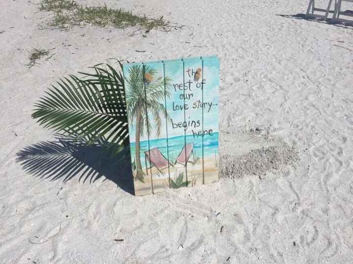 Beach wedding ceremony - special added touches