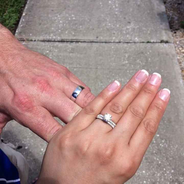 Show me the wedding bands....