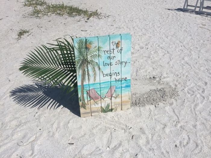 Beach wedding ceremony - special added touches