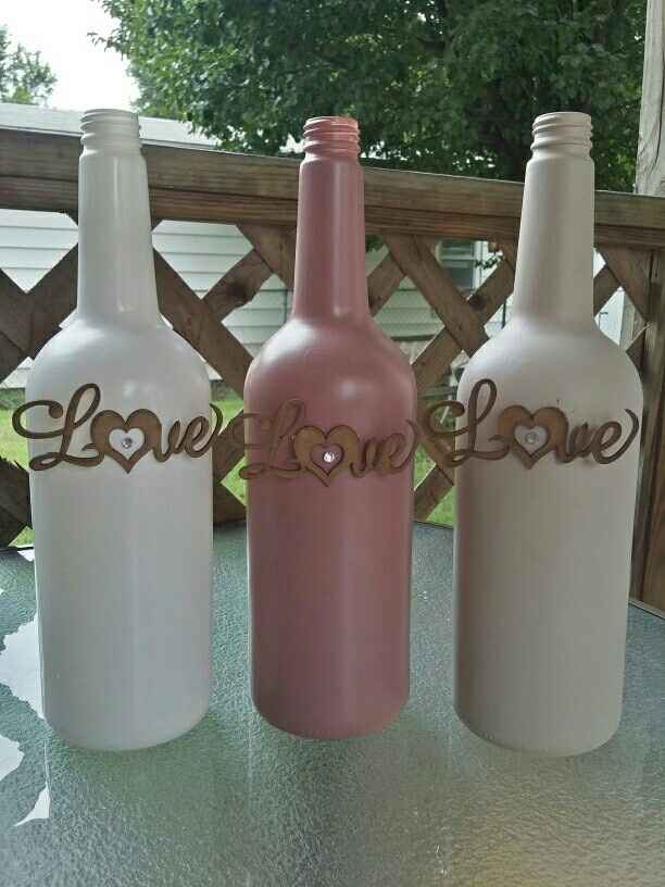 DIY Engagement Date Wine Bottles
