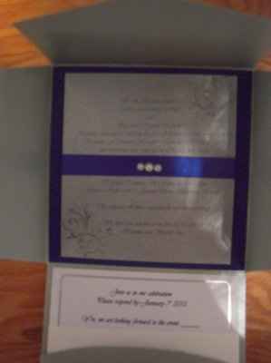 What do your wedding invites look like?