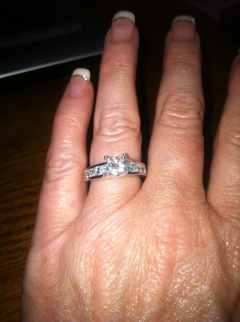 I'd love to see everyone's engagment rings.