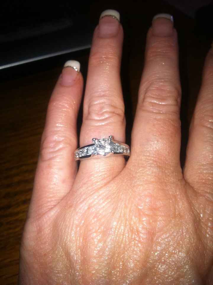 I'd love to see everyone's engagment rings.